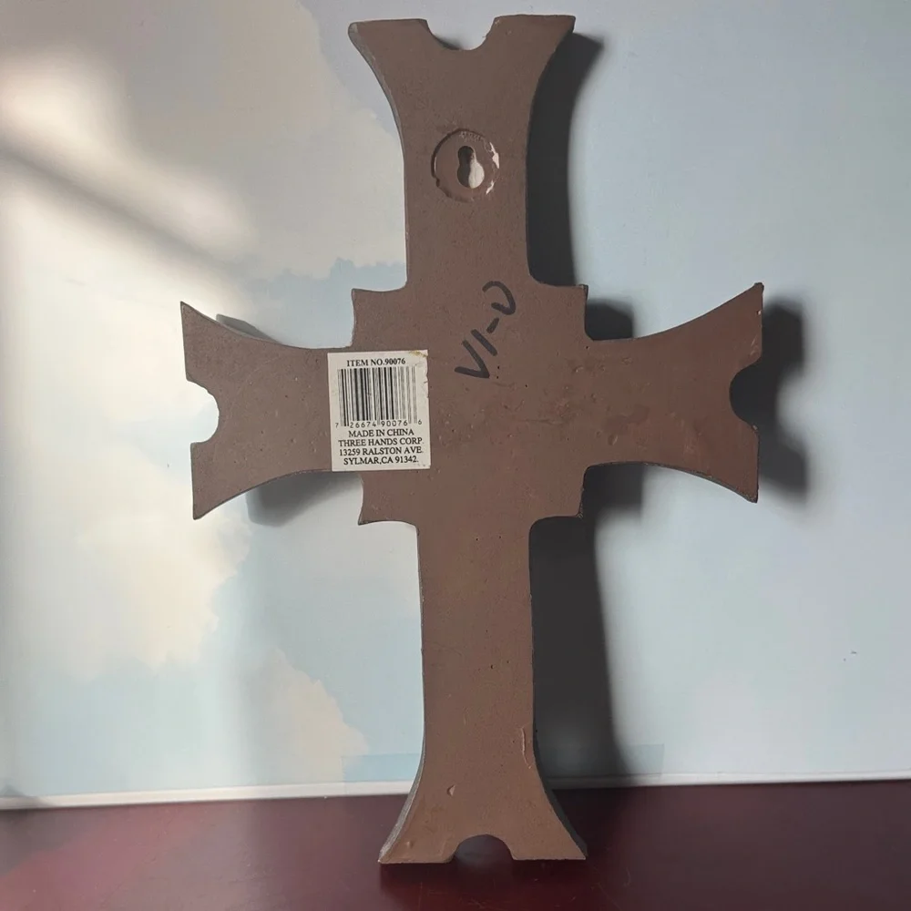 Elegant Black and Bronze Wall Cross